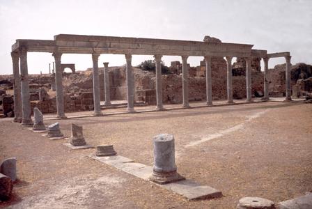 Pillars in Roman Ruins at Thuburbo-Majus