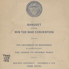 Win the War Convention program