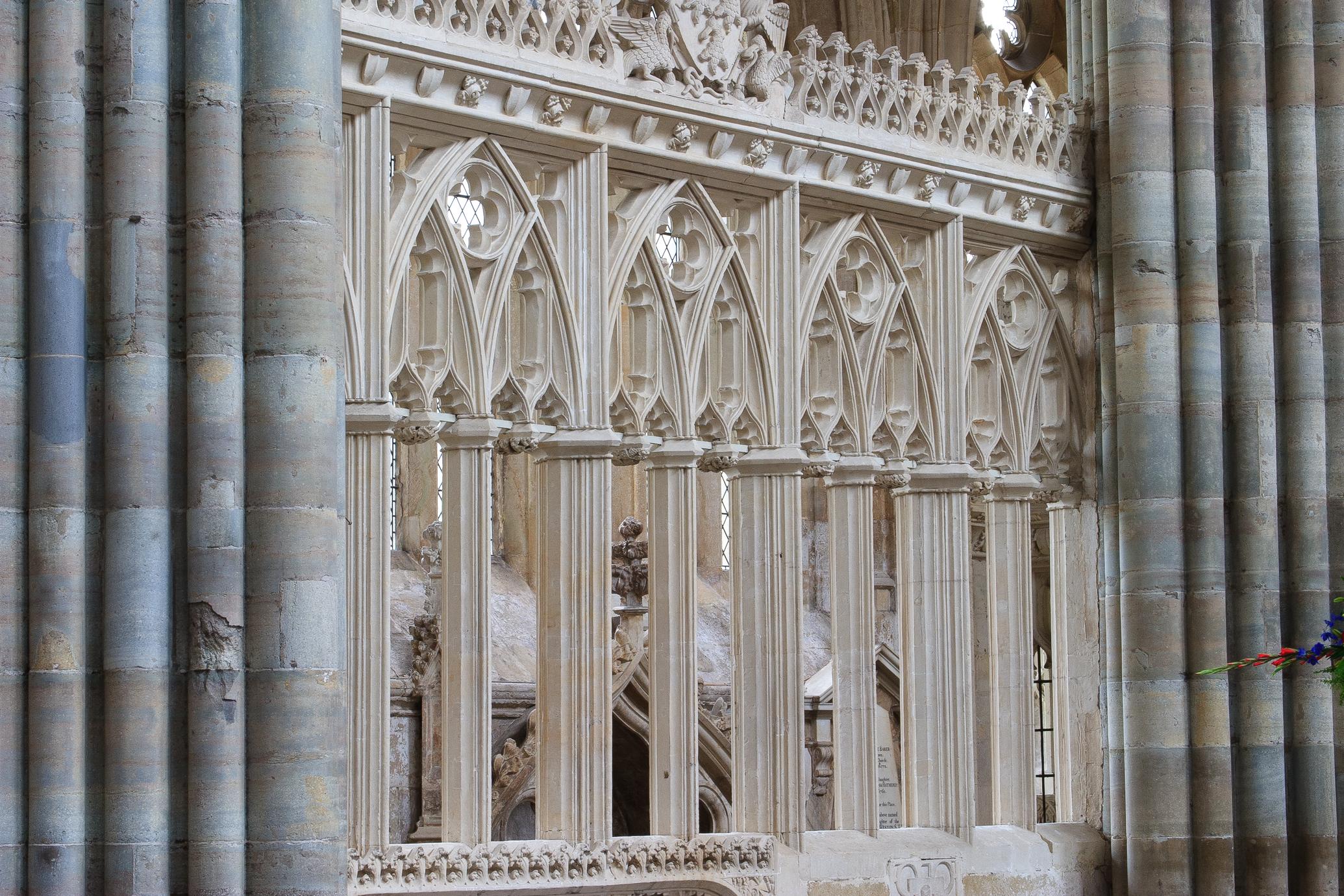 ‎Exeter Cathedral interior presbytery screen UWDC UWMadison Libraries