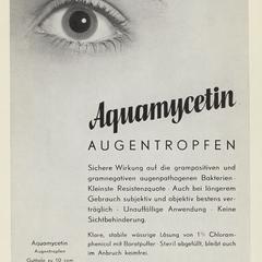 Aquamycetin Augentropfen advertisement