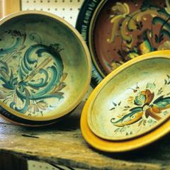 Painted dishware