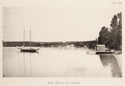 View, west of boat landing