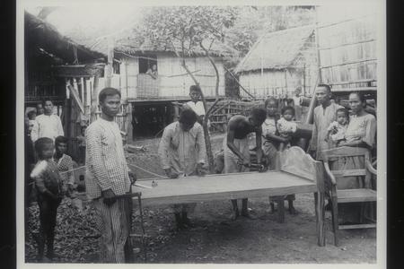 Making a Philippine bed, 1923-1924