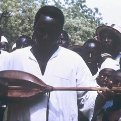 Musician with Instrument Made from Guinea Corn (Sorghum) and a Calabash