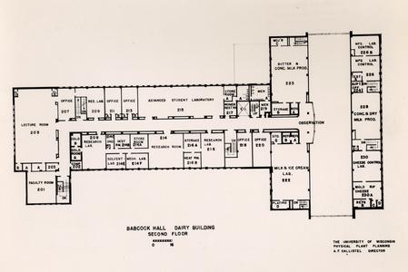 Babcock Hall second floor plan