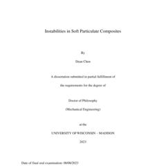 Instabilities in Soft Particulate Composites