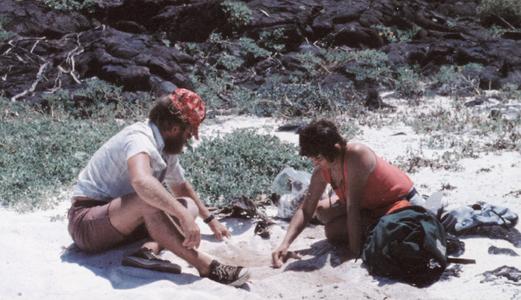 James D. Hinkle (Field Assistant) and E. Elizabeth Pillaert (Expedition Leader)