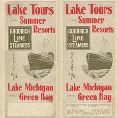 Lake tours and summer resorts, Lake Michigan and Green Bay, season 1901, Lake Michigan and Green Bay