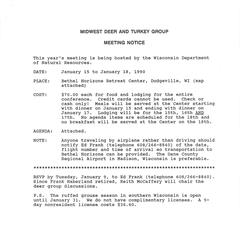 [Proceedings of the Midwest Deer and Turkey Study Group Annual Meeting, 1990]