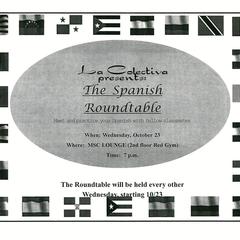 Poster for Spanish roundtable