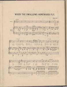 When the swallows homeward fly