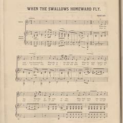 When the swallows homeward fly