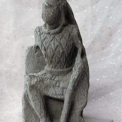 NG420, Bracket with Seated Male Warrior