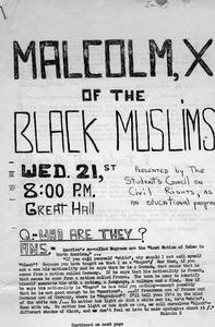Malcolm X flier