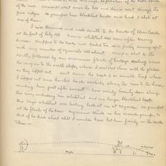 Bow hunting in the Gila, journal entry (text and drawing), New Mexico, November 1927
