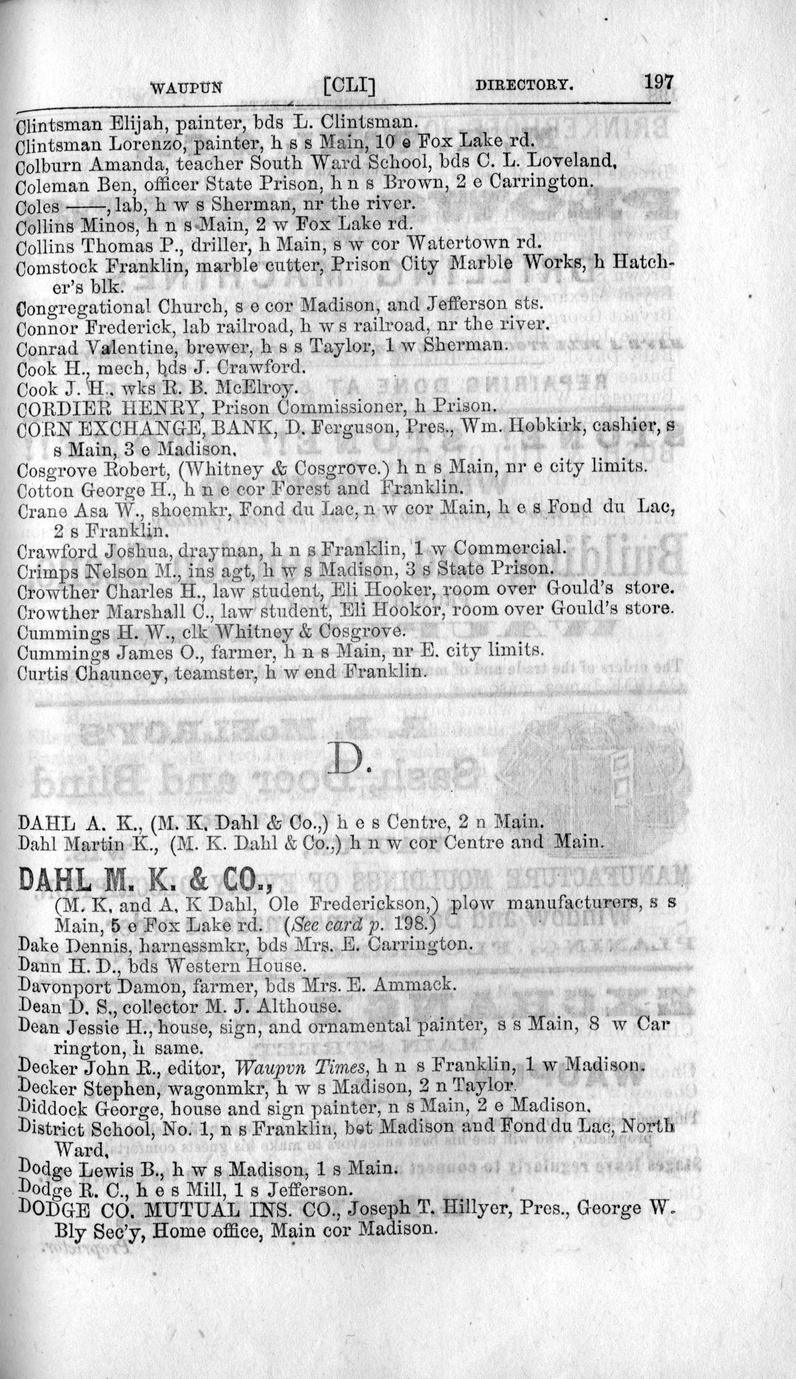 Fond du Lac County gazetteer Full view UWDC UWMadison Libraries