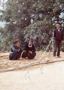 Blue Hmong men in northern Thailand