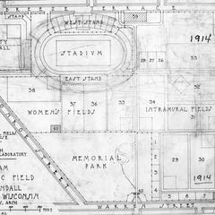 Plan, Athletic Fields, 1914