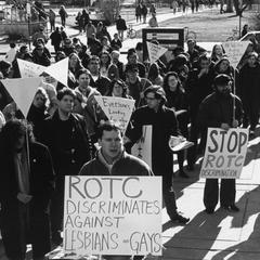 ROTC/Anti-gay discrimination protesters