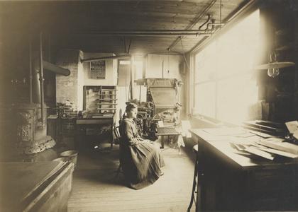 Printing office of the New Glarus Post