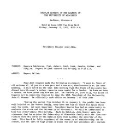 John Weaver (1971-1977) : Minutes of the University of Wisconsin System Board of Regents
