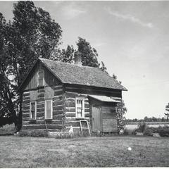 Log house on the Harold Vandermause farm
