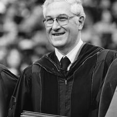 Irving Shain at a 1978 commencement ceremony