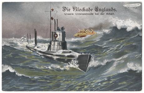 Die Blockade Englands. Unsere Unterseeboote bei der Arbeit