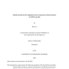 Statistical tools for the integration and co-expression network analysis of scRNA-seq data