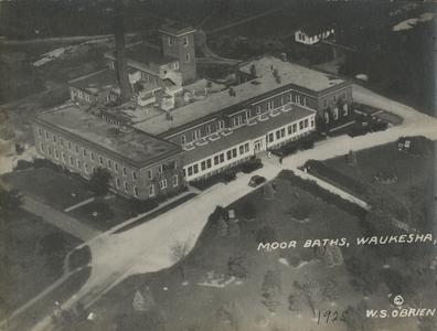 Moor Mud Baths, Waukesha, aerial