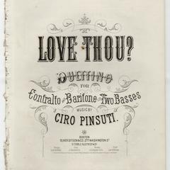 Love thou?