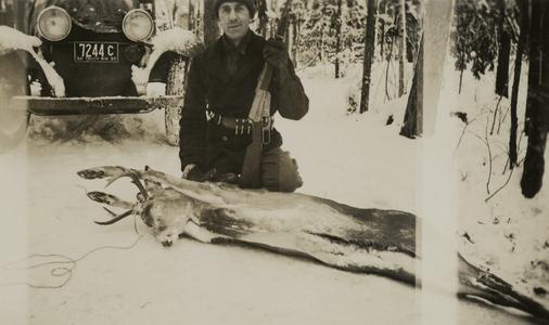 Man during hunting trip