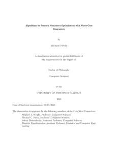 Algorithms for Smooth Nonconvex Optimization with Worst-Case Guarantees