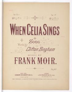 When Celia sings