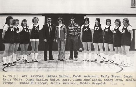 UW Center Barron County Women's Basketball Team 1975-76