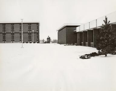 View of the campus, Janesville, 1970