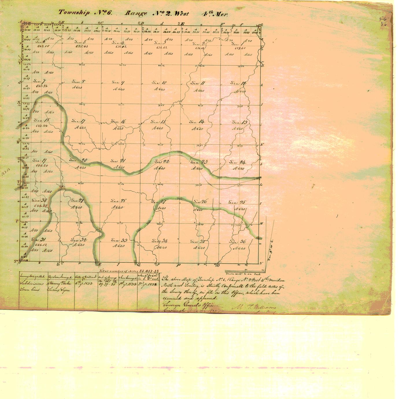 [Public Land Survey System map: Wisconsin Township 06 North, Range 02 West]