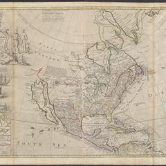 To the Right Honourable John Lord Sommers ... this map of North America according to ye newest and most exact observations is most humbly dedicated by your Lordship's most humble servant