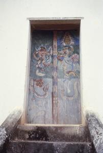 Door to Buddhist temple