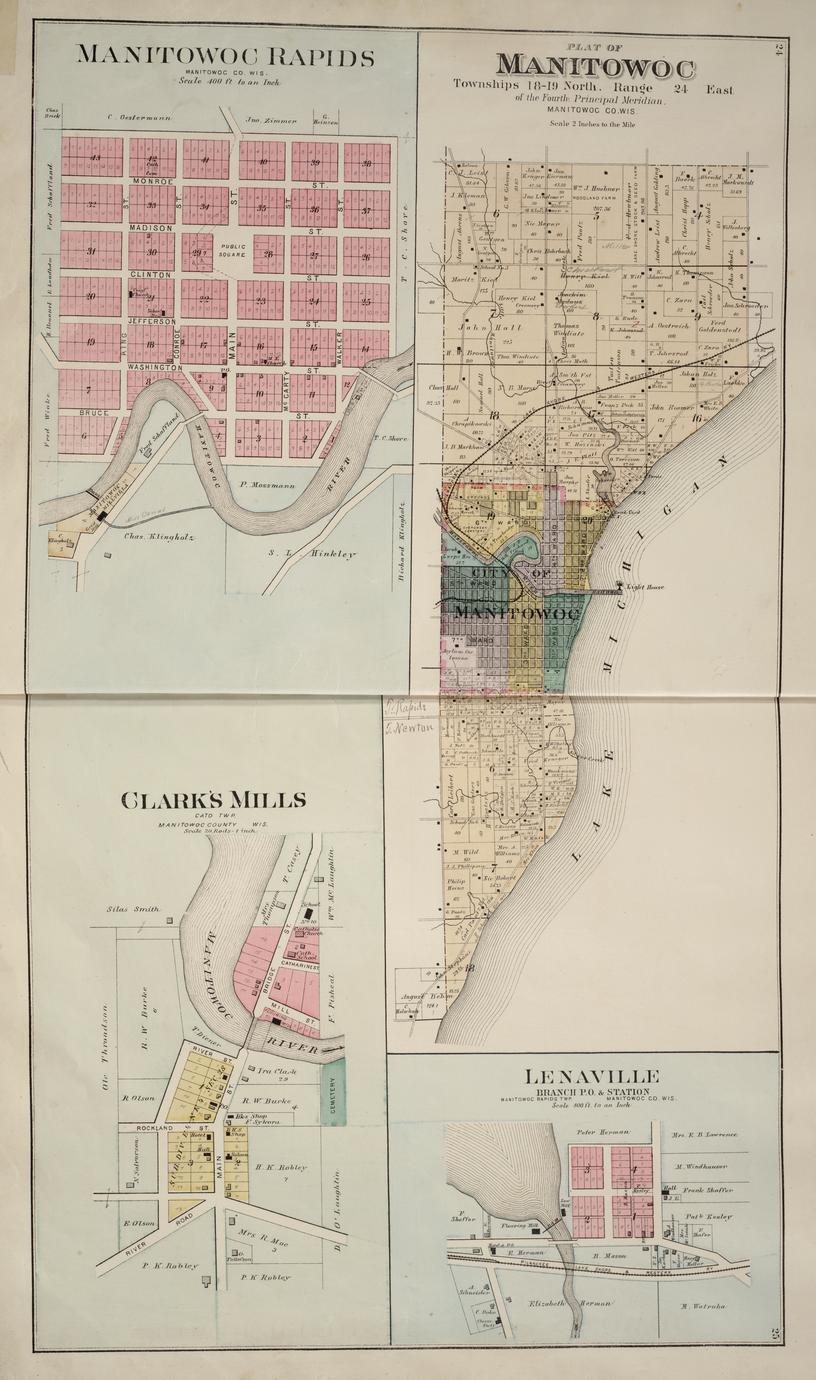 Plat book of Manitowoc and Calumet Counties, Wisconsin - Full view ...