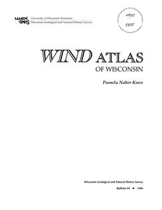 Wind atlas of Wisconsin