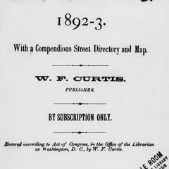 Janesville city directory, 1892-3 : with a compendious street directory and map
