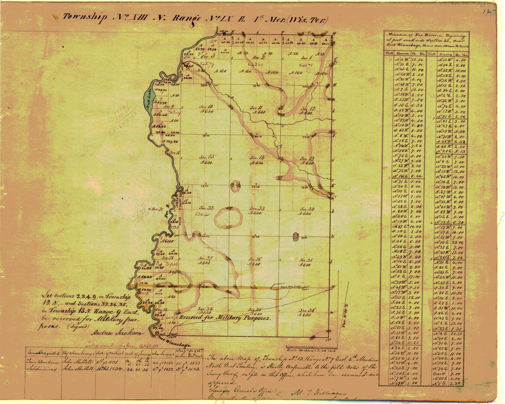 [Public Land Survey System map: Wisconsin Township 13 North, Range 09 East]