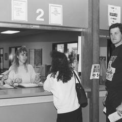 Students registering for classes