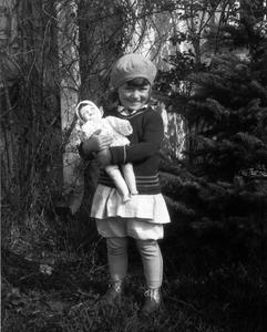 Estella Leopold with doll