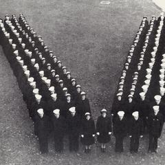 Cadets in V formation
