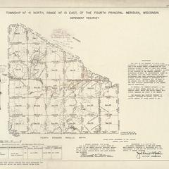 [Public Land Survey System map: Wisconsin Township 41 North, Range 13 East]