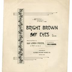 Bright brown eyes