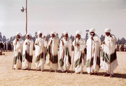 Ethiopian Orthodox Priests at Festival of Timket