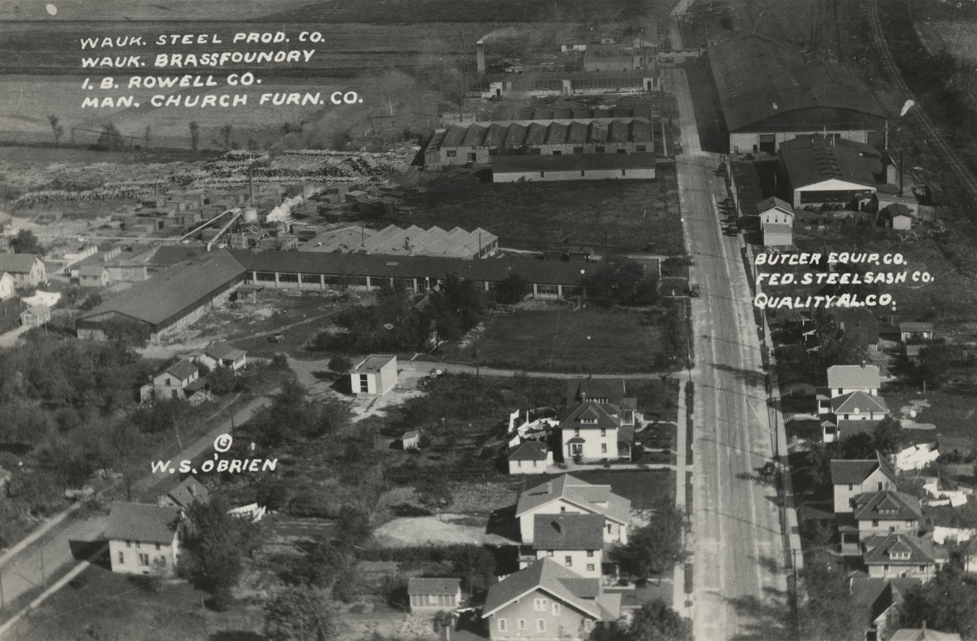 ‎Factory District, Waukesha, east view UWDC UWMadison Libraries
